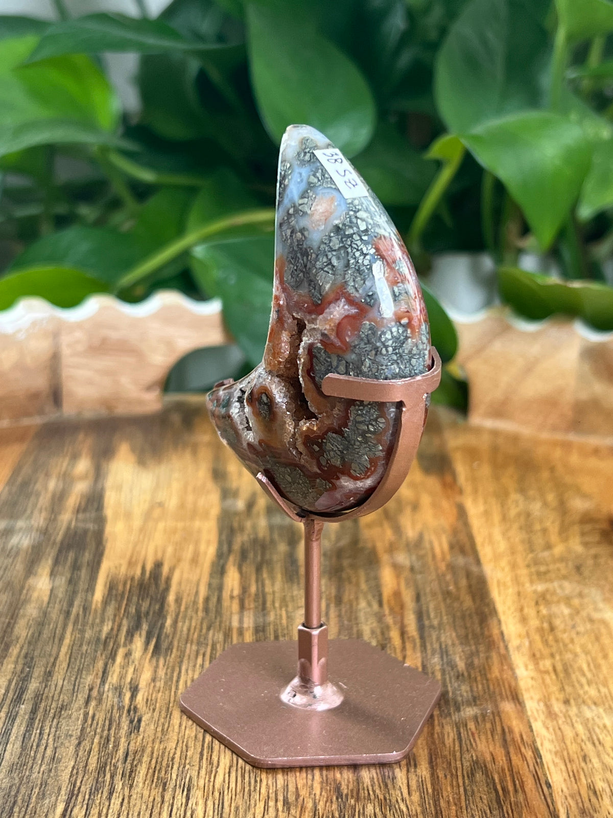 Marcasite Mini Puffy Moon: SZ