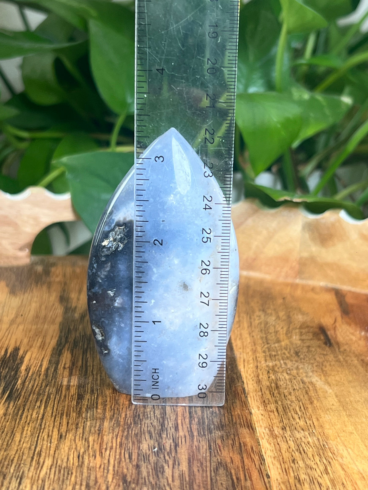 Blue Plume Agate Flame: NE