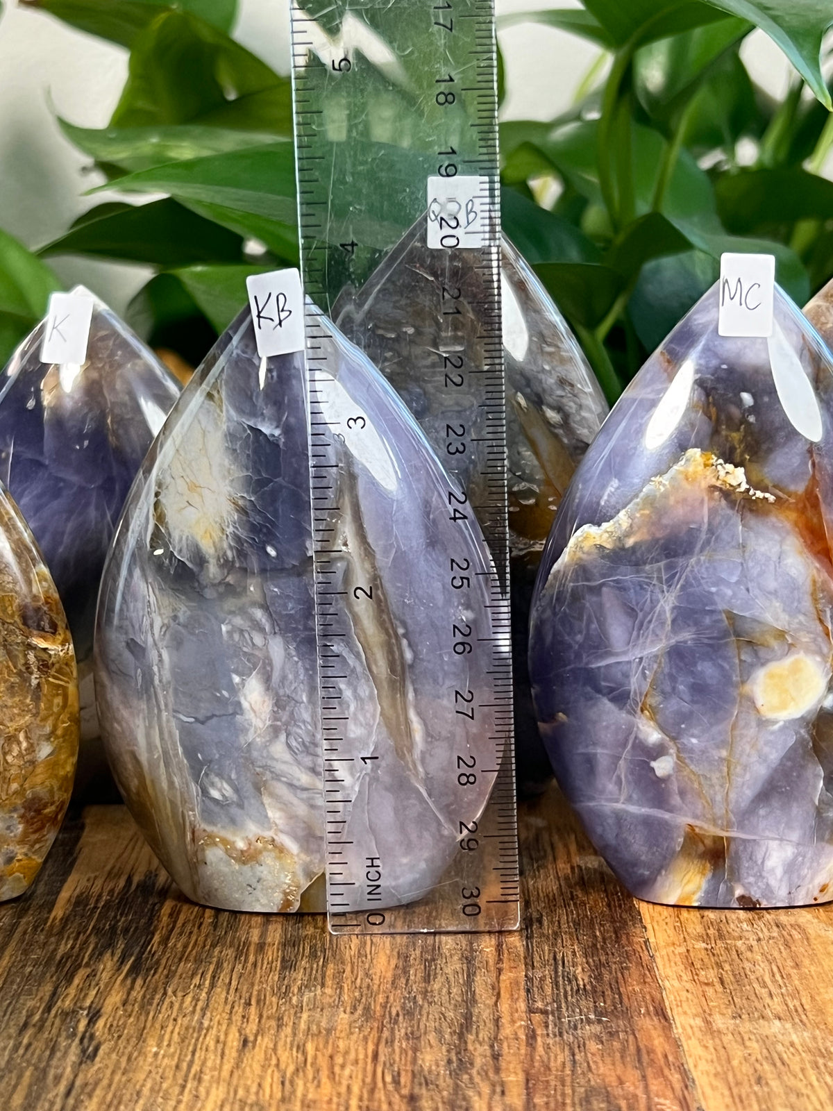 Purple Chalcedony Flames