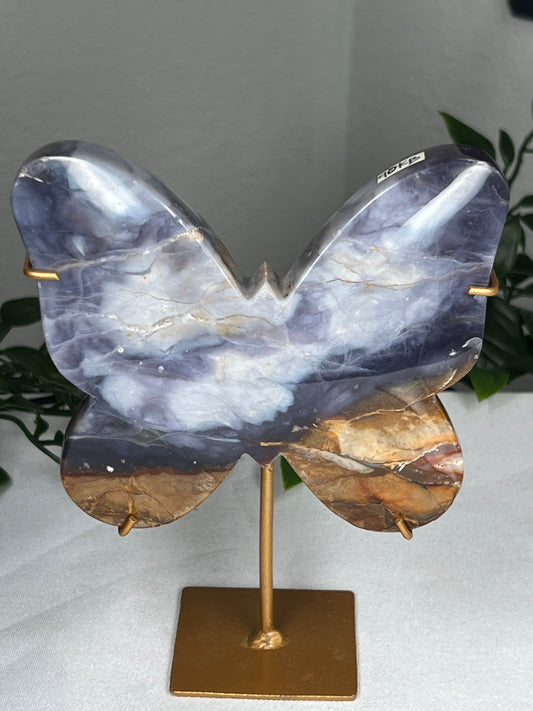 Purple Chalcedony Butterfly