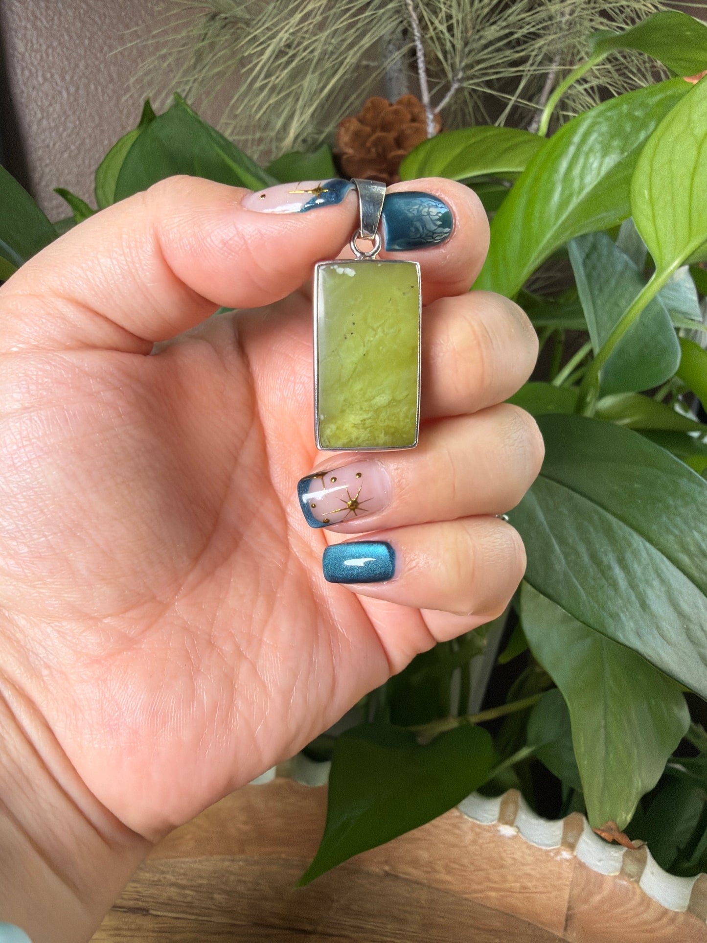 Idocrase Rectangular Pendant