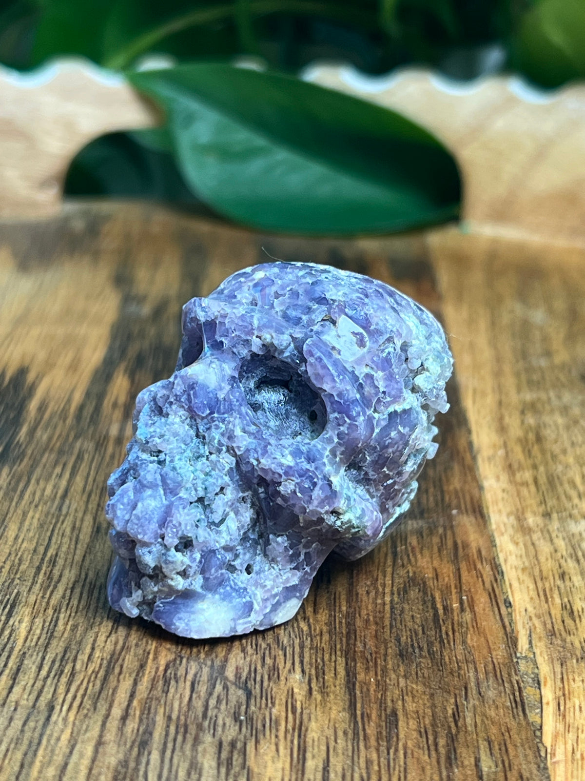 Grape Agate Mini Skull: GV