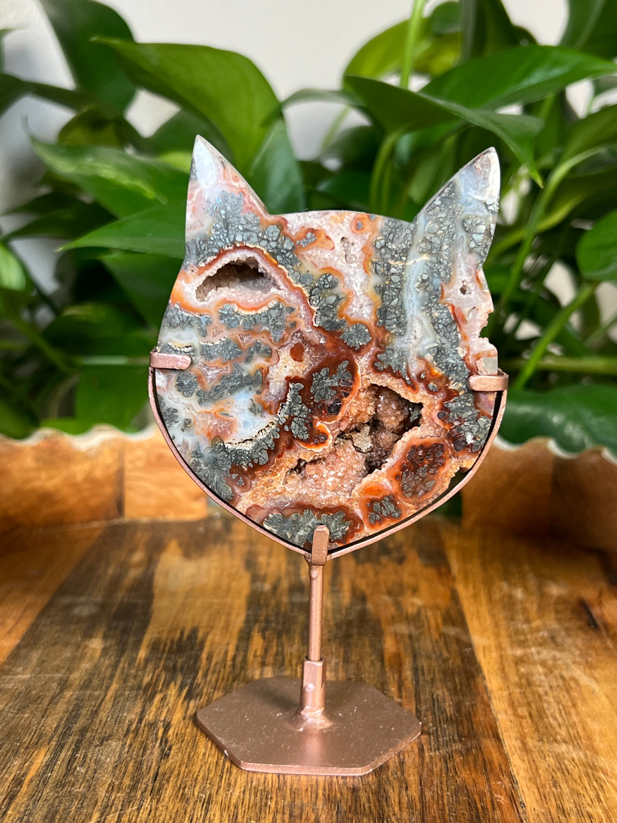 Marcasite Cat Heads