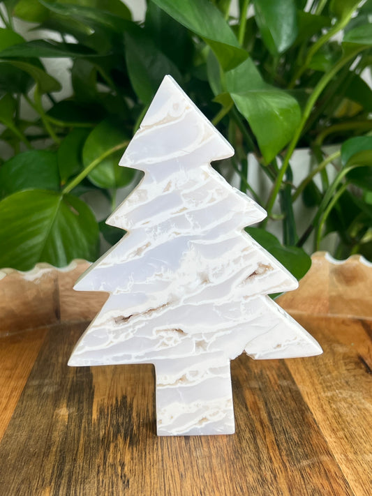 White Plume Agate Tree: BK