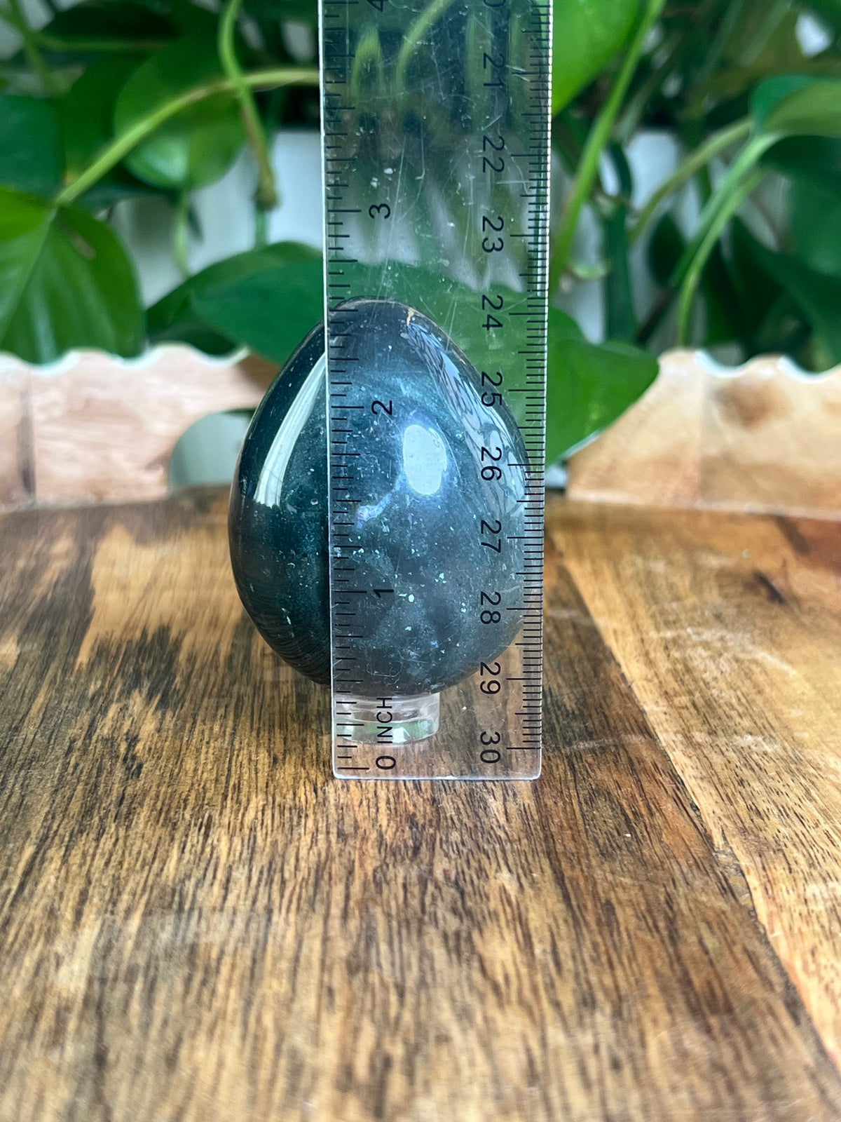 Blue Green Jasper Egg: RE