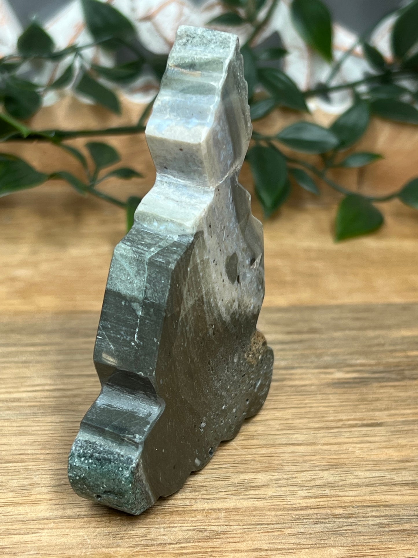 Blue Green Jasper Buddha