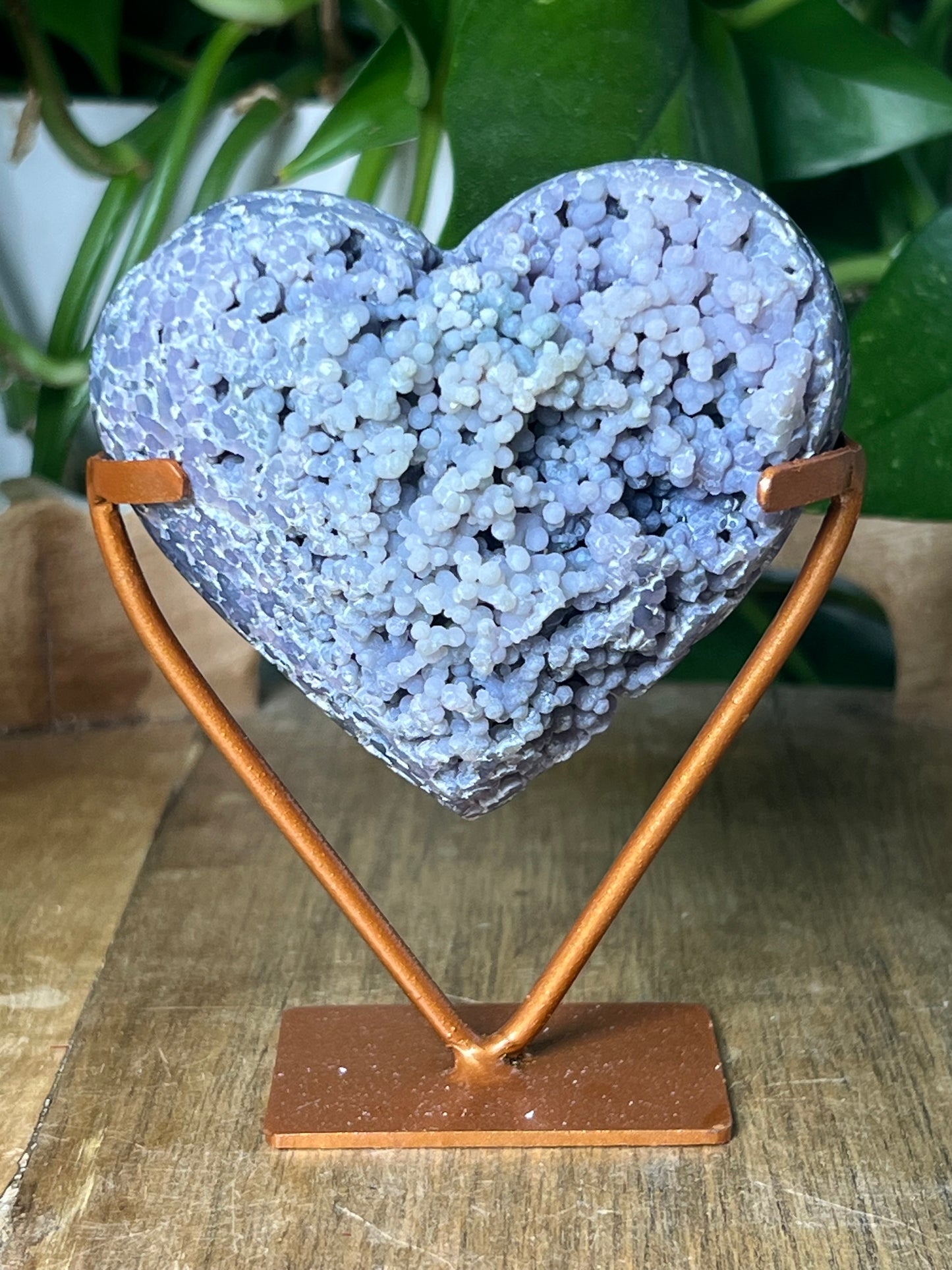 Grape Agate Heart