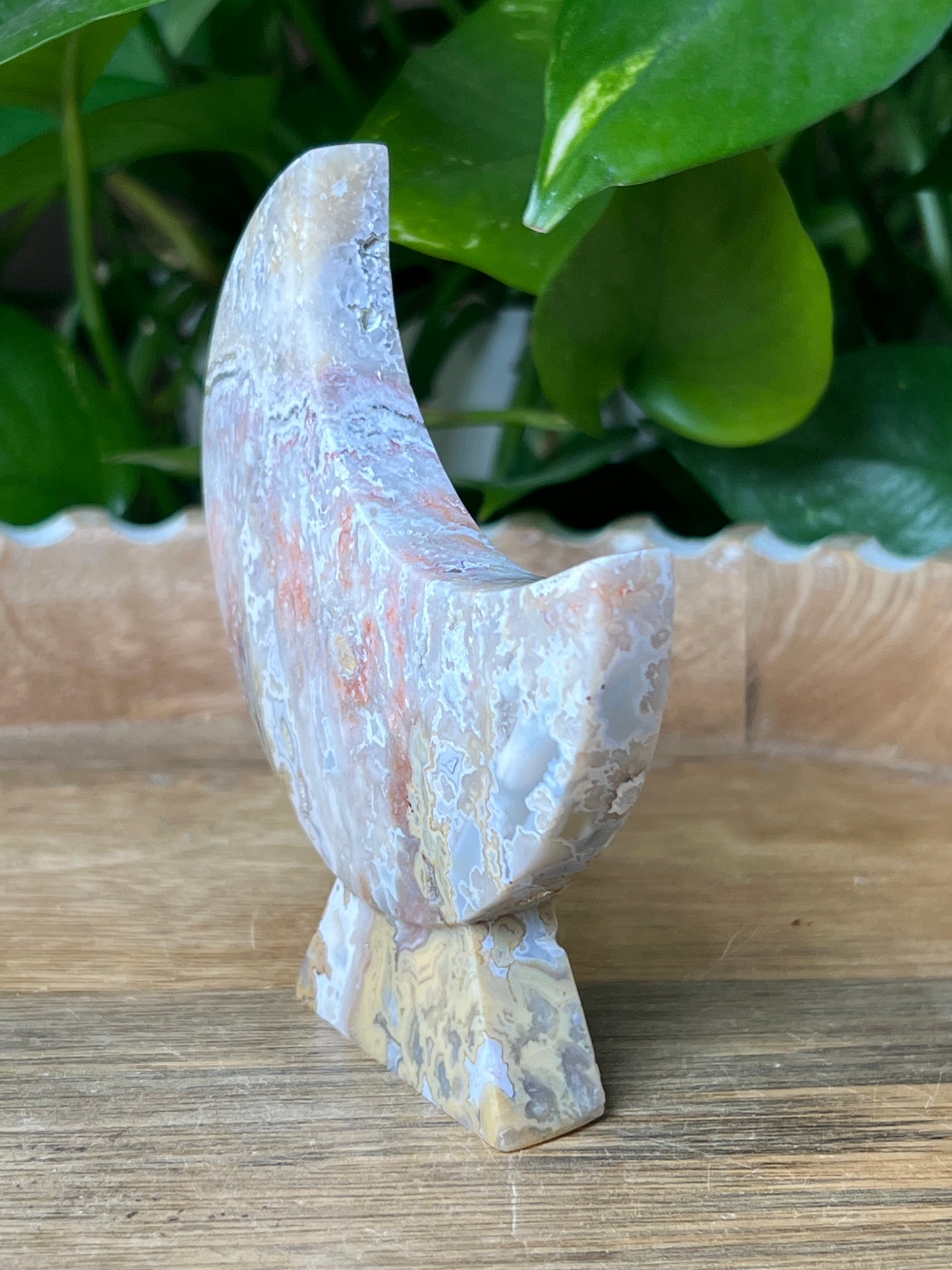 Sumatra Plume Agate Moon