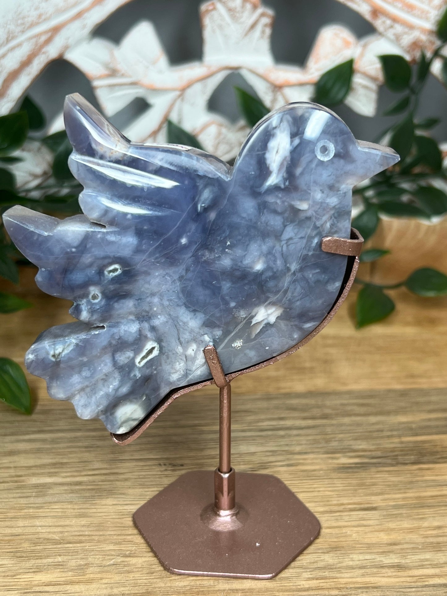 Purple Chalcedony Bird
