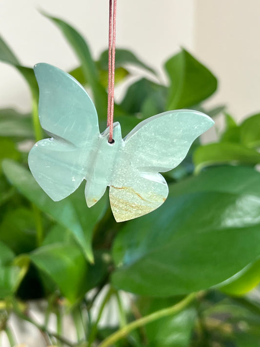 Blue Green Jasper Butterfly Ornaments