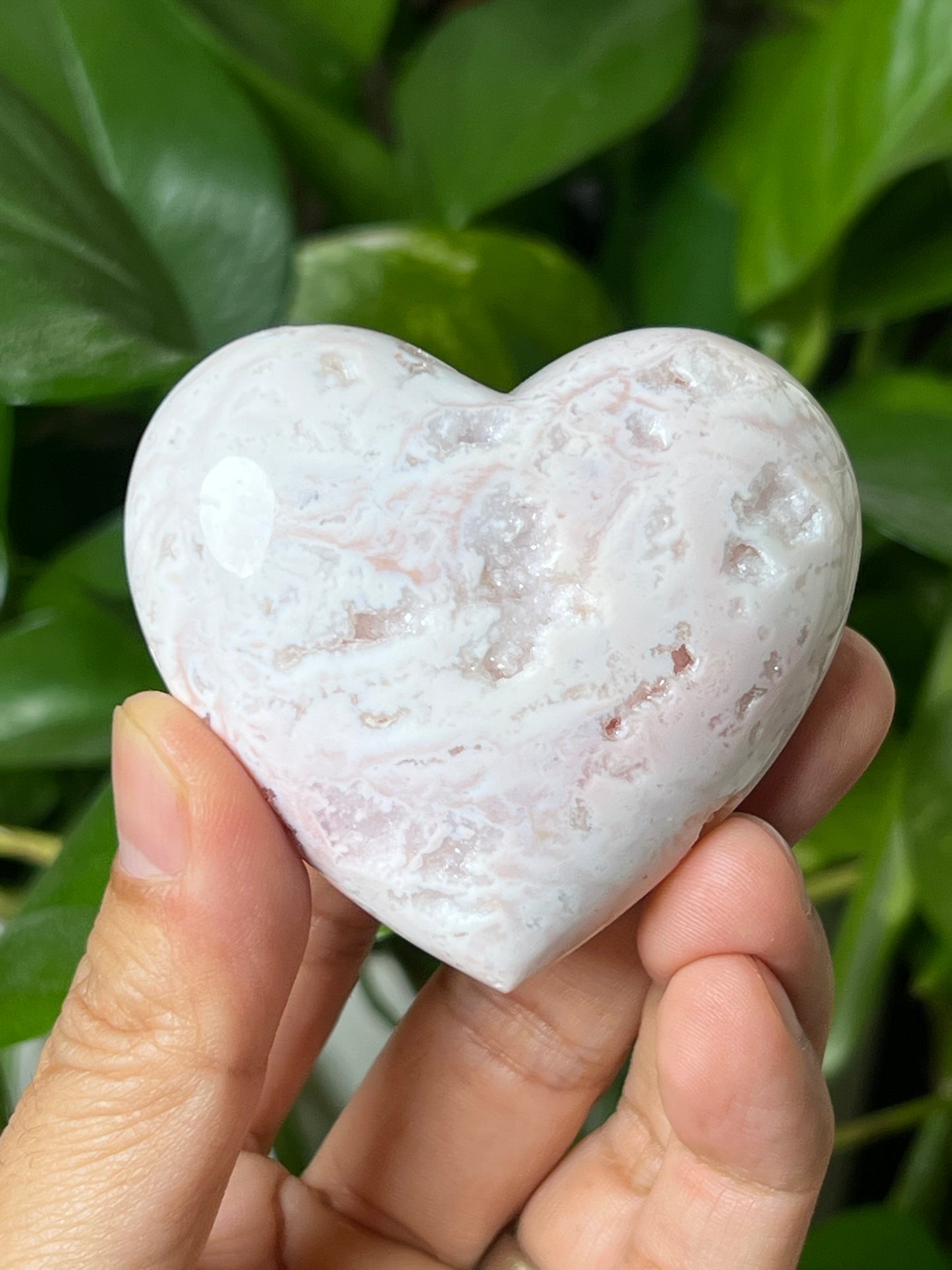 Pink Carnelian Heart