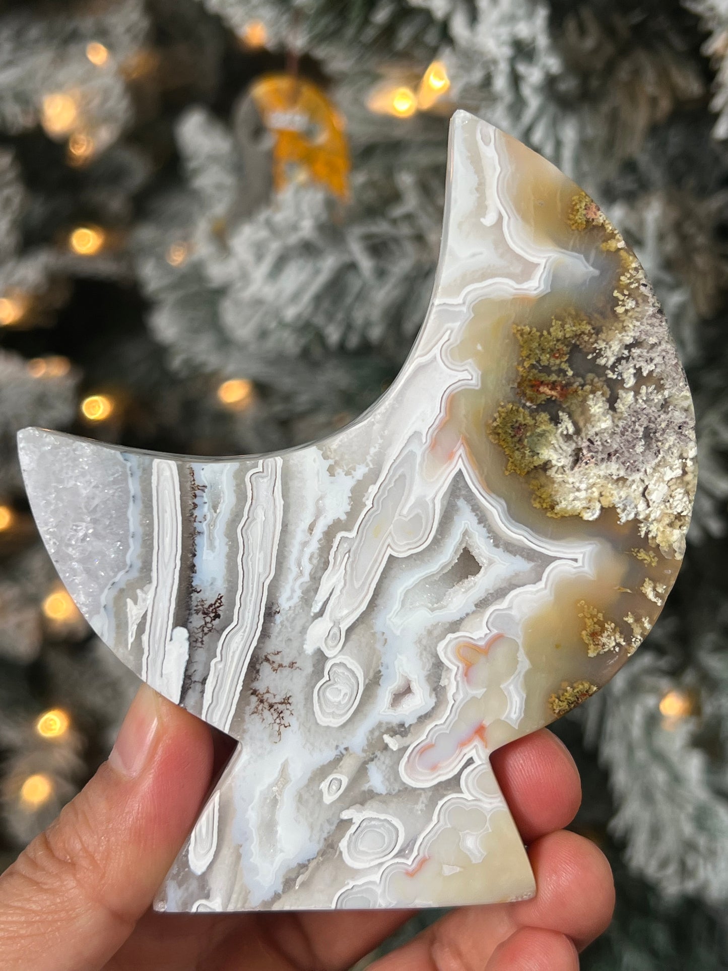 Scenic Moss Agate Moon