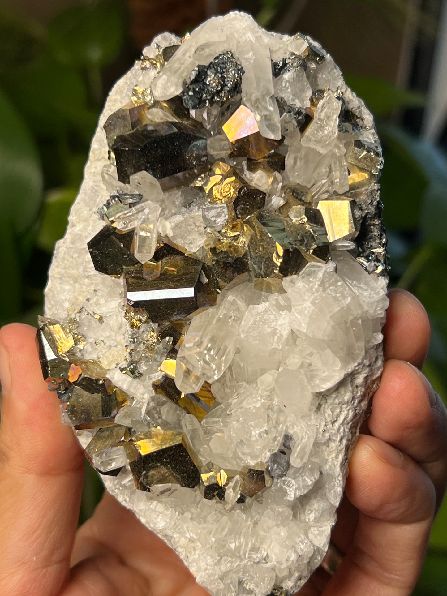 Rainbow Pyrite Quartz