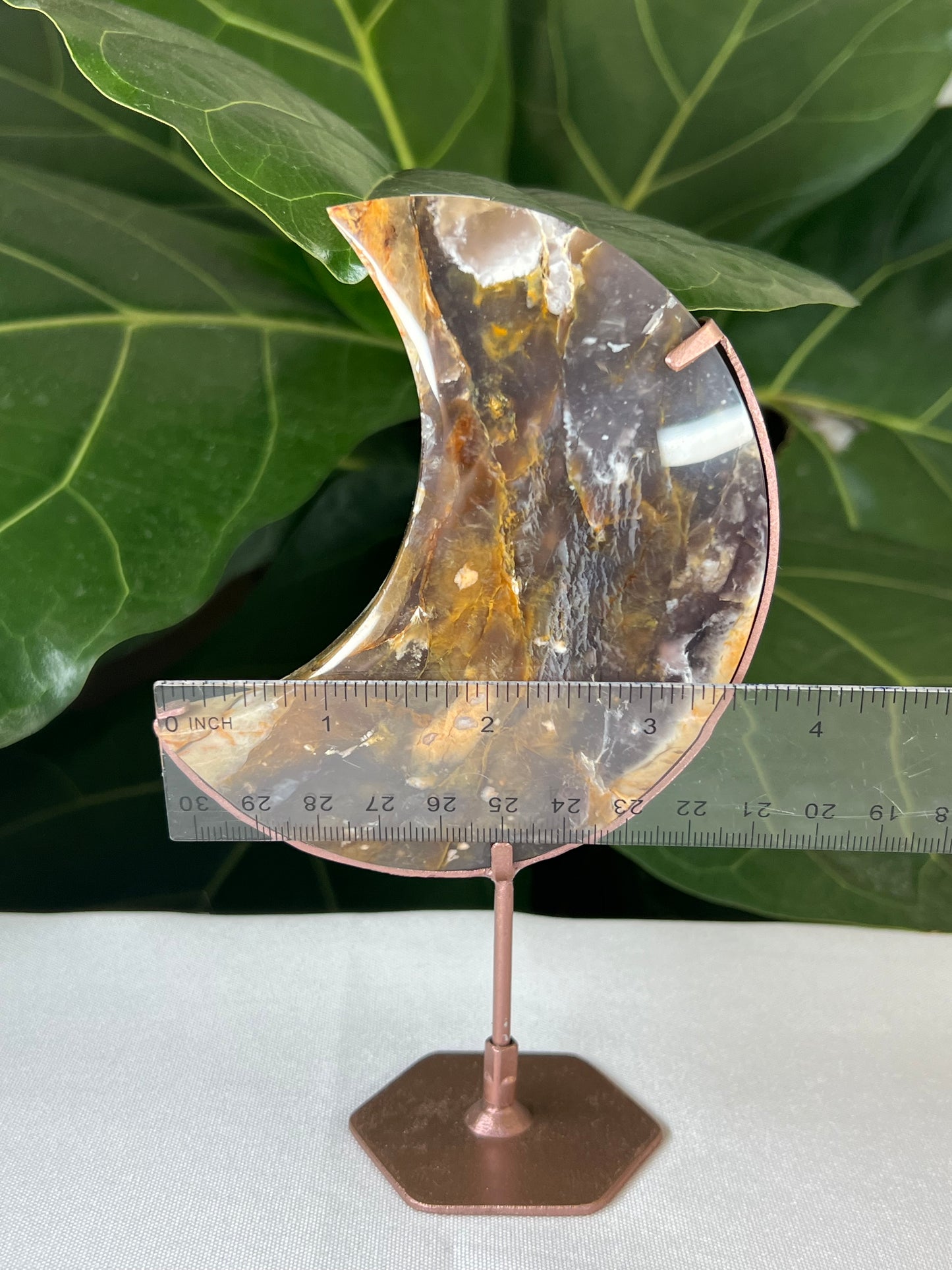 Purple Chalcedony Moon
