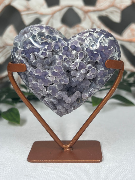 Grape Agate Heart