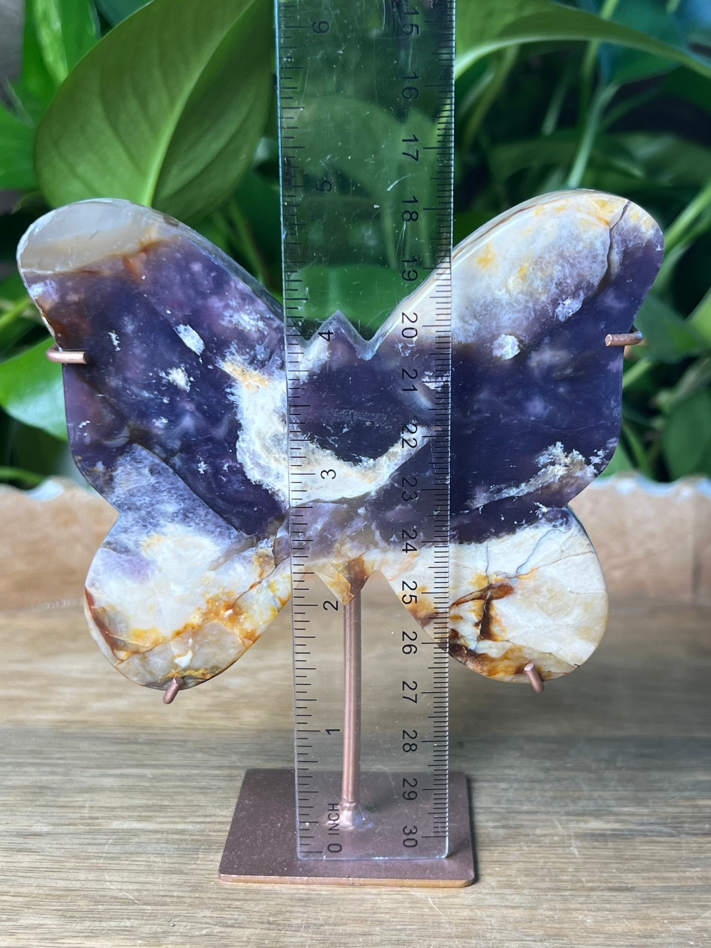 Purple Chalcedony Butterfly