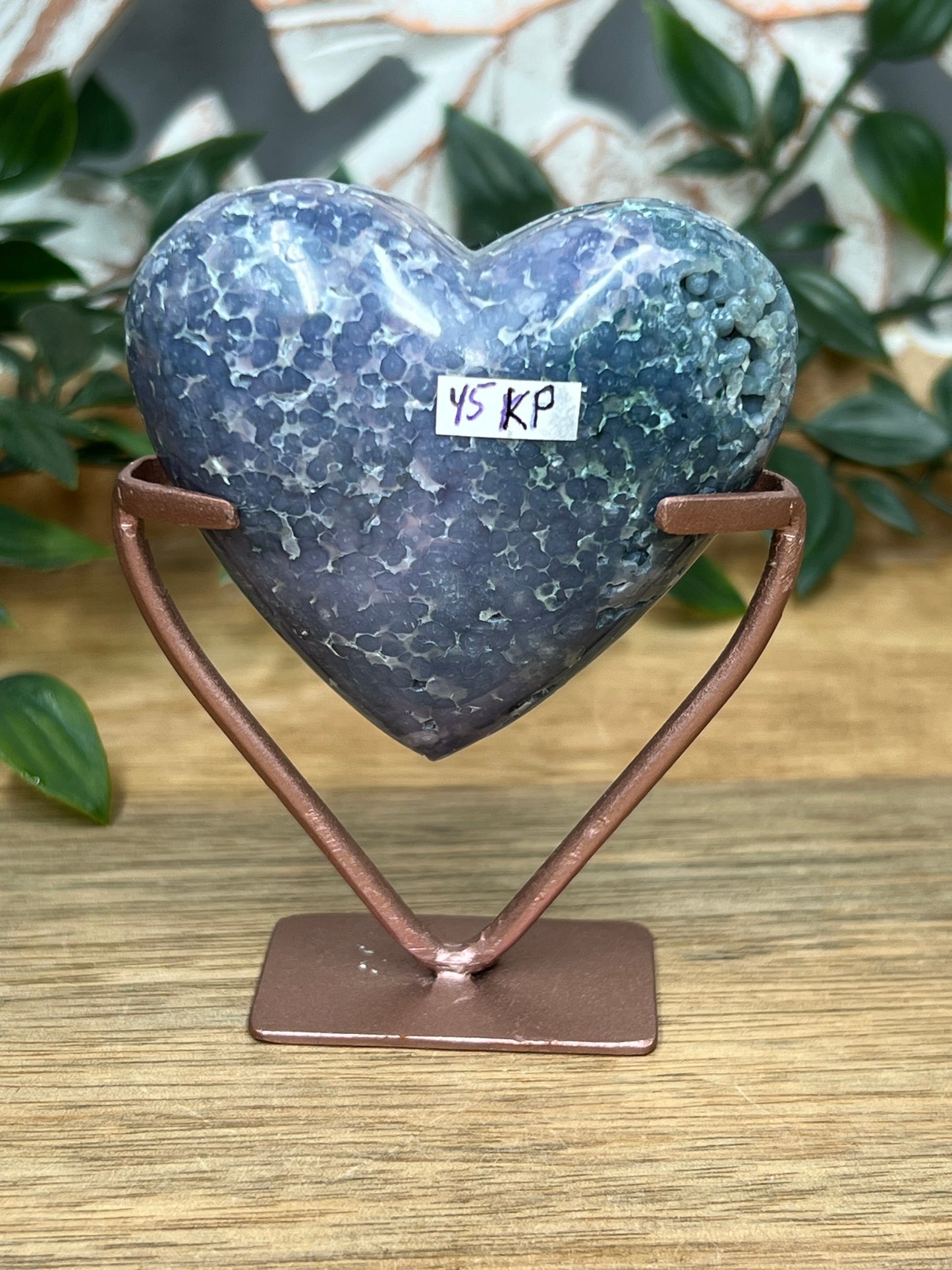 Grape Agate Heart