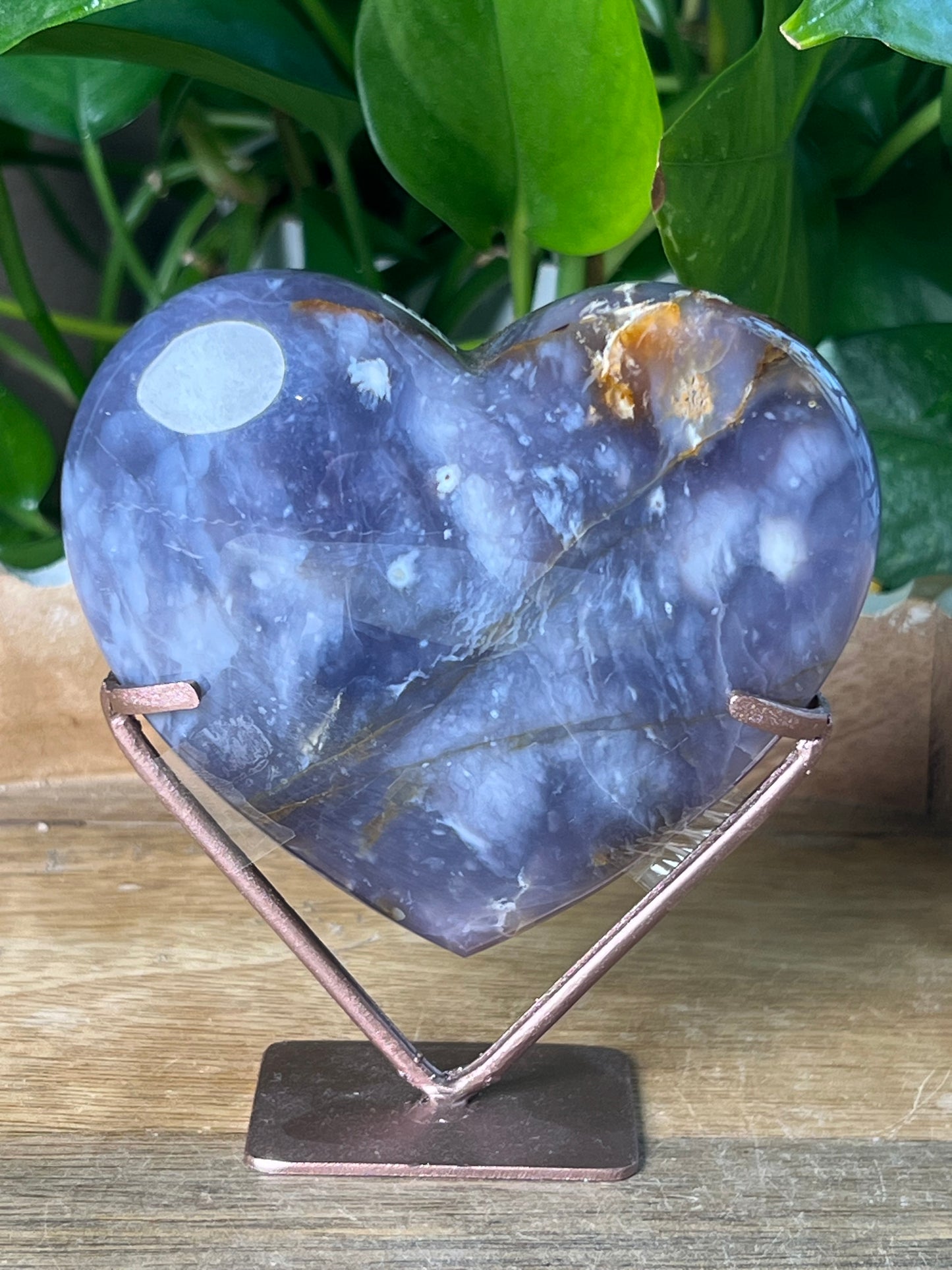 Purple Chalcedony Heart: PD