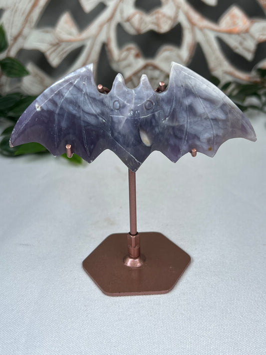 Purple Chalcedony Bat