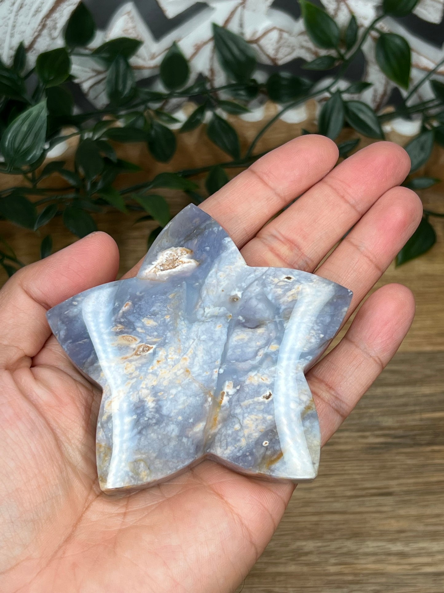 Purple Chalcedony Star