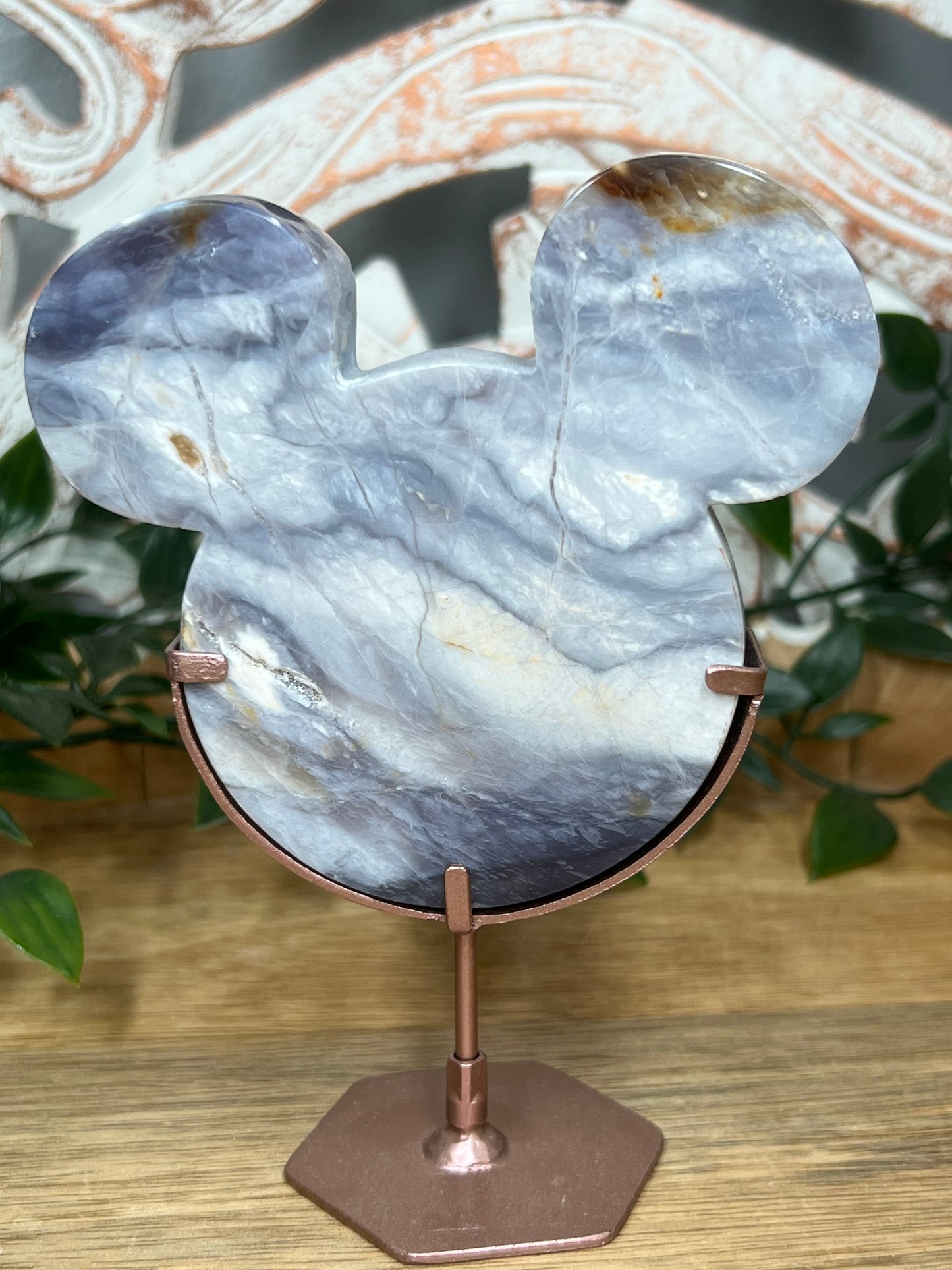Purple Chalcedony Head