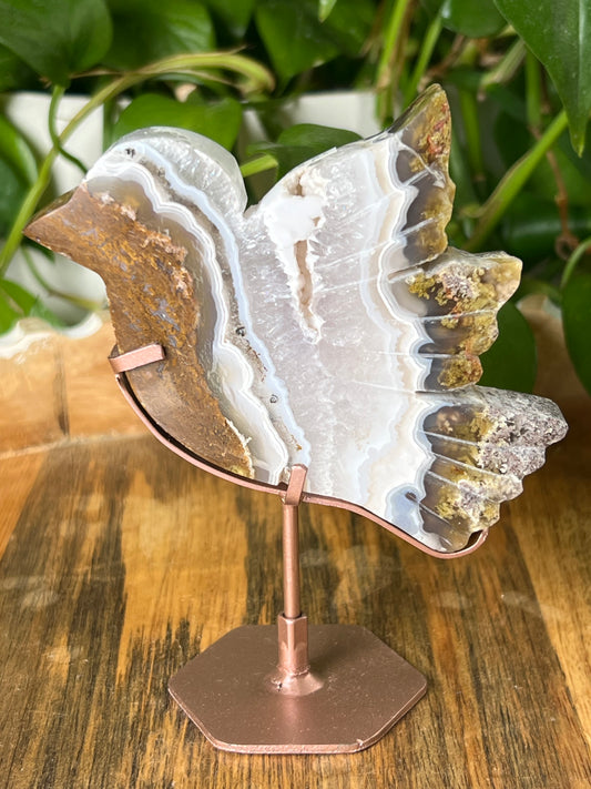Scenic Moss Agate Bird