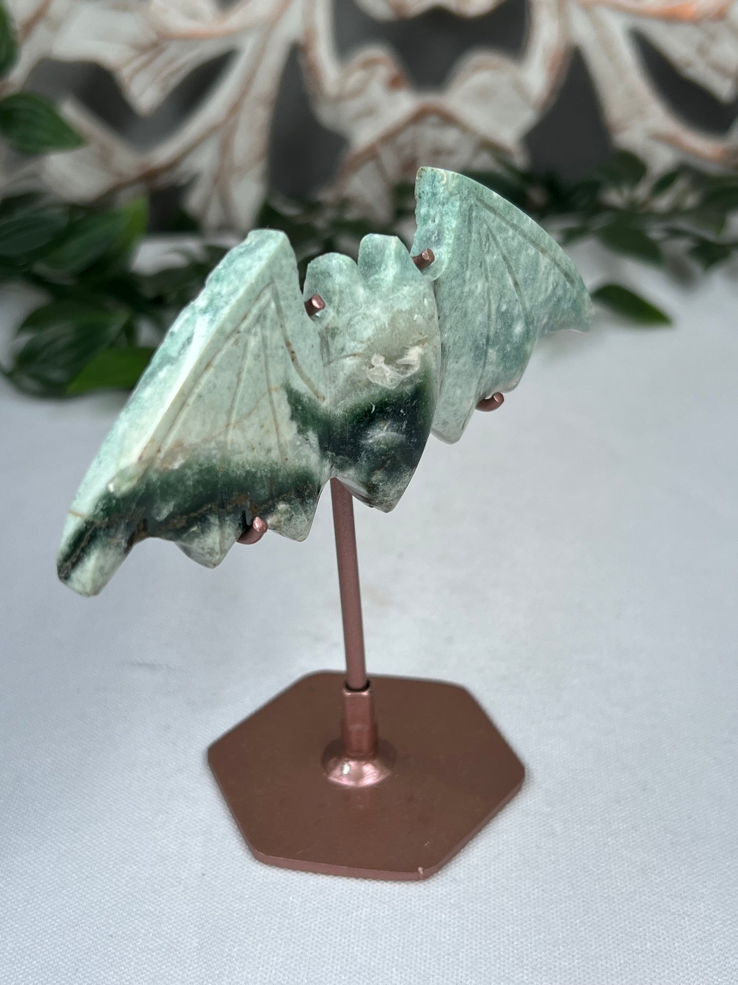 Blue Green Jasper Bat