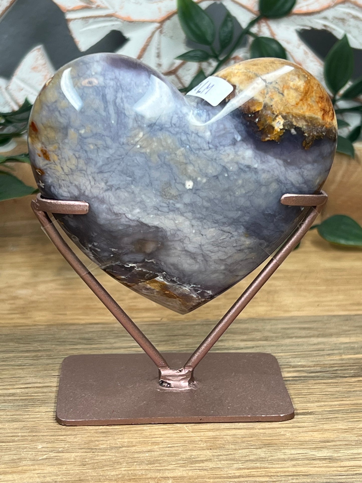 Purple Chalcedony Heart