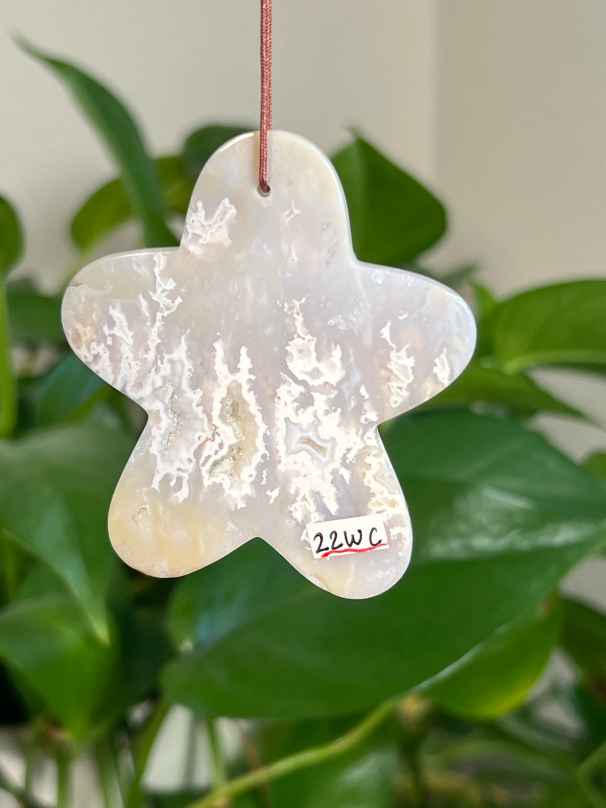 Winter Plume Agate Gingerbread Ornaments