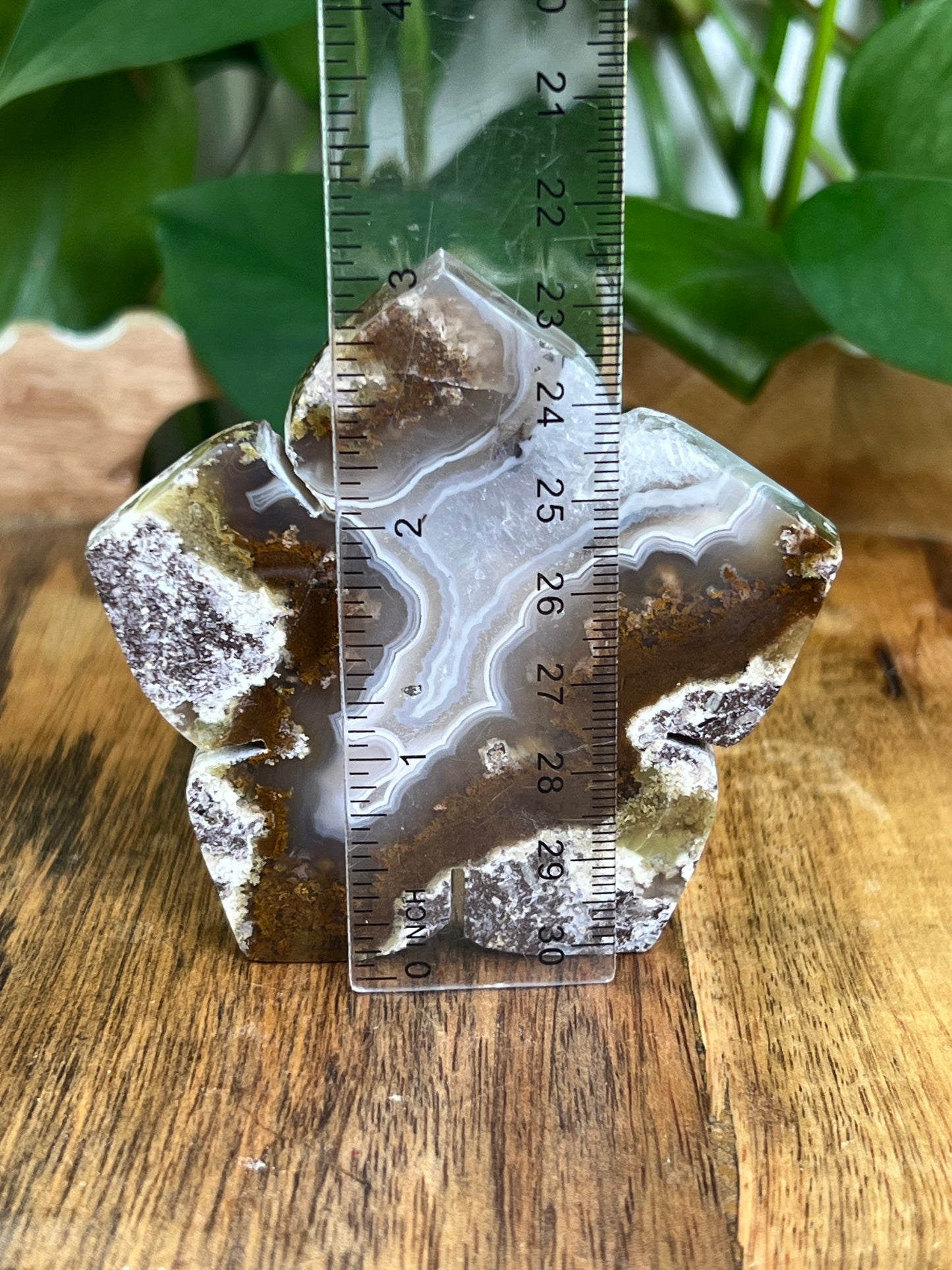 Scenic Moss Agate Flower KE