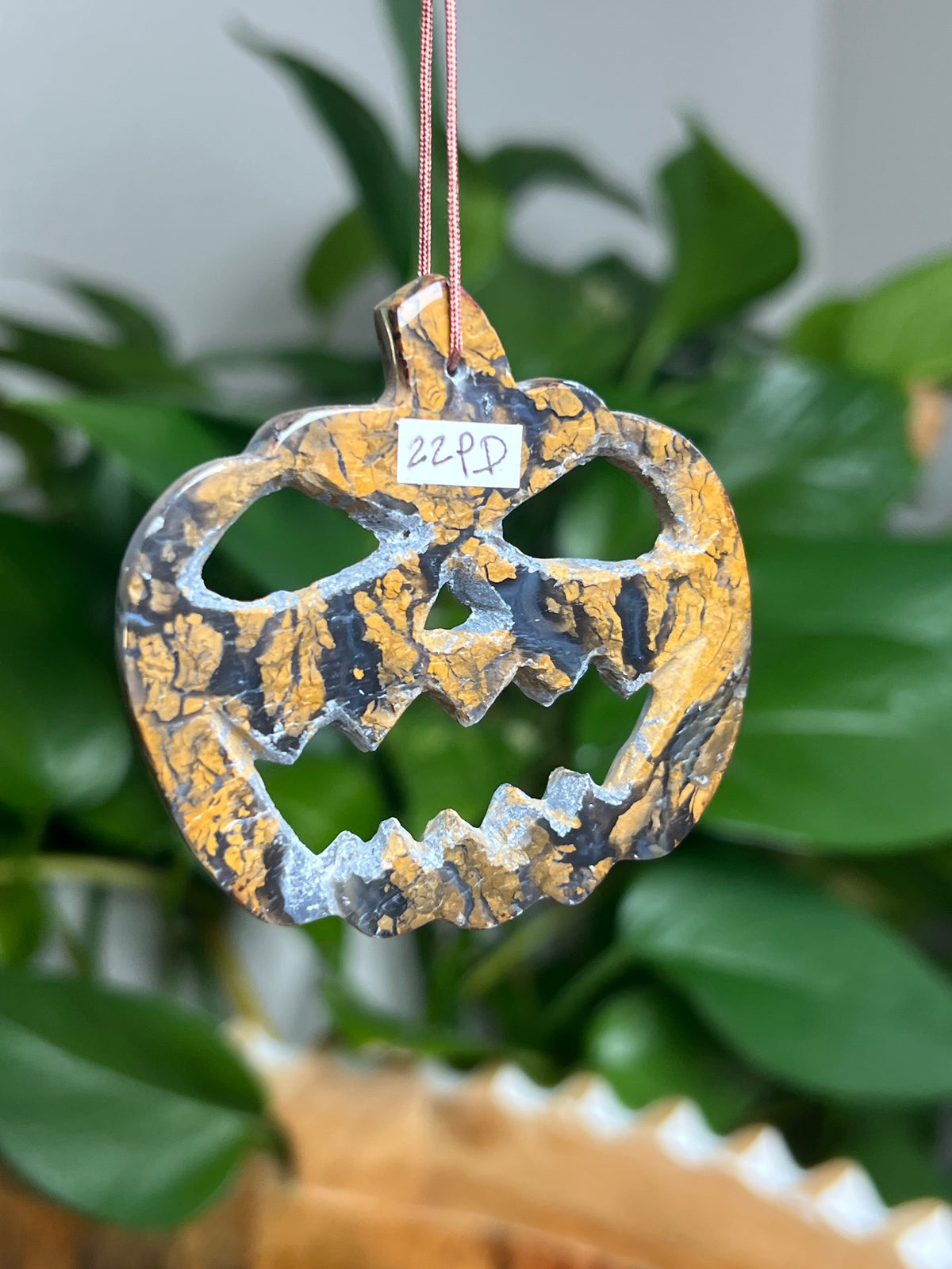 Brecciated Jasper Ornament Pumpkin: PD