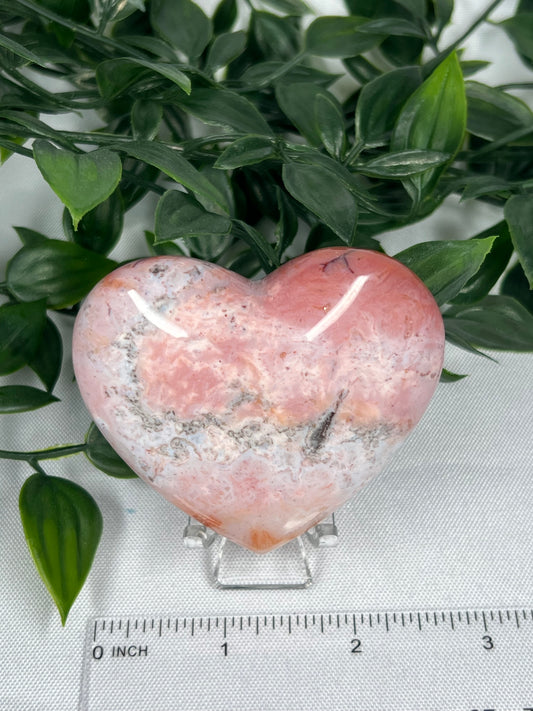 Pink Carnelian Heart