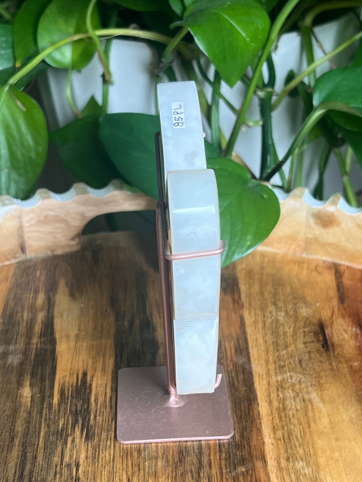 White Plume Agate Butterfly: PL