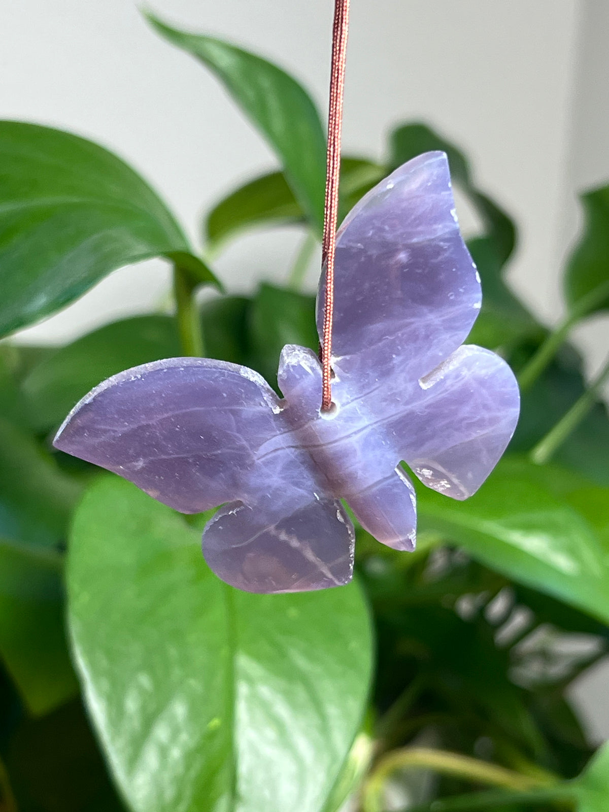 Purple Chalcedony Ornament Butterfly: X