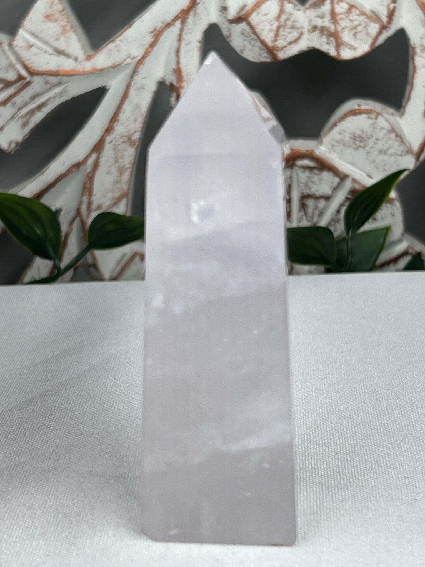 Lavender Rose Quartz Tower