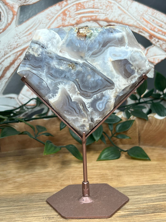 Blue Grey Lace Diamond