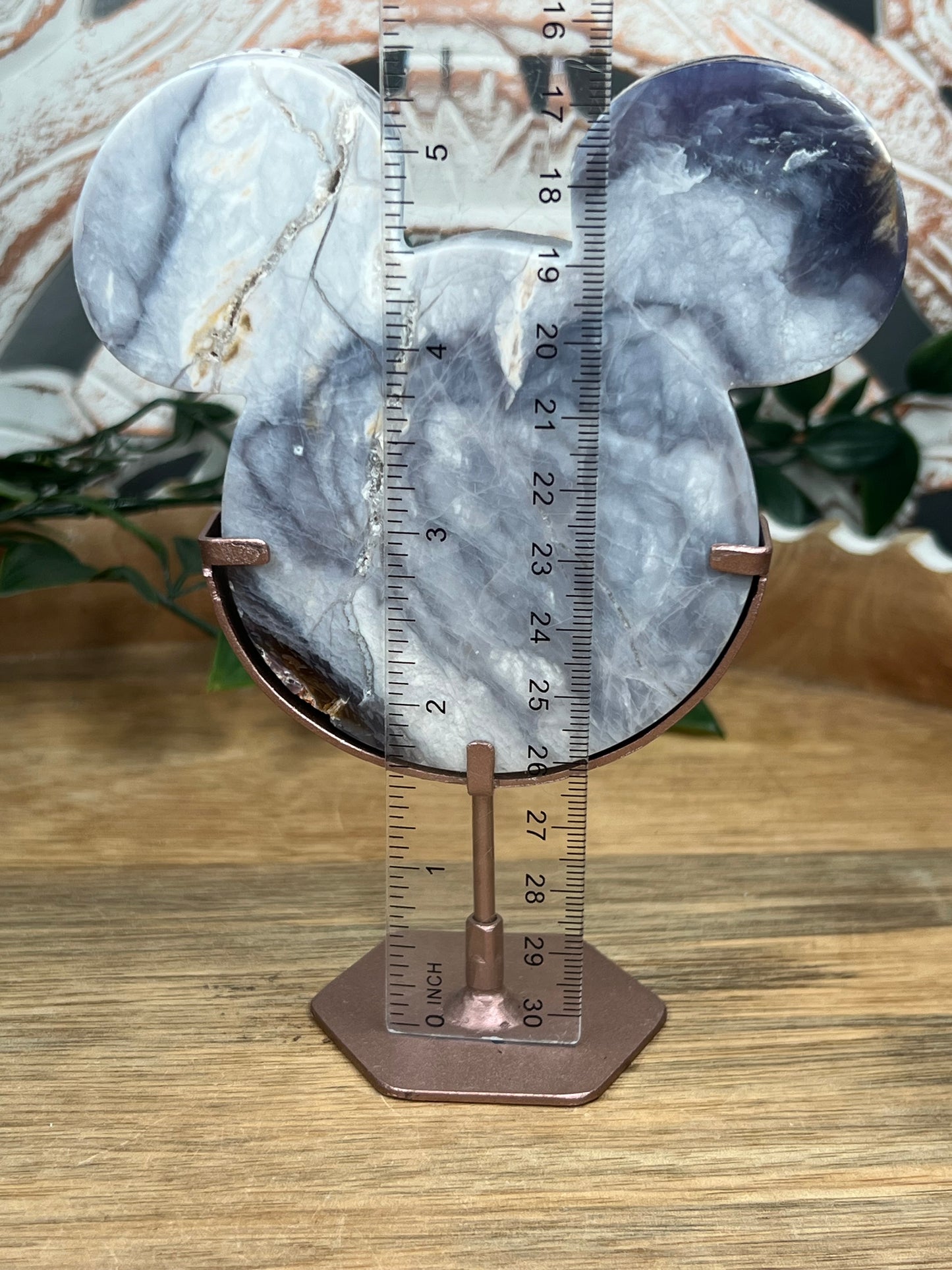 Purple Chalcedony Cat Head