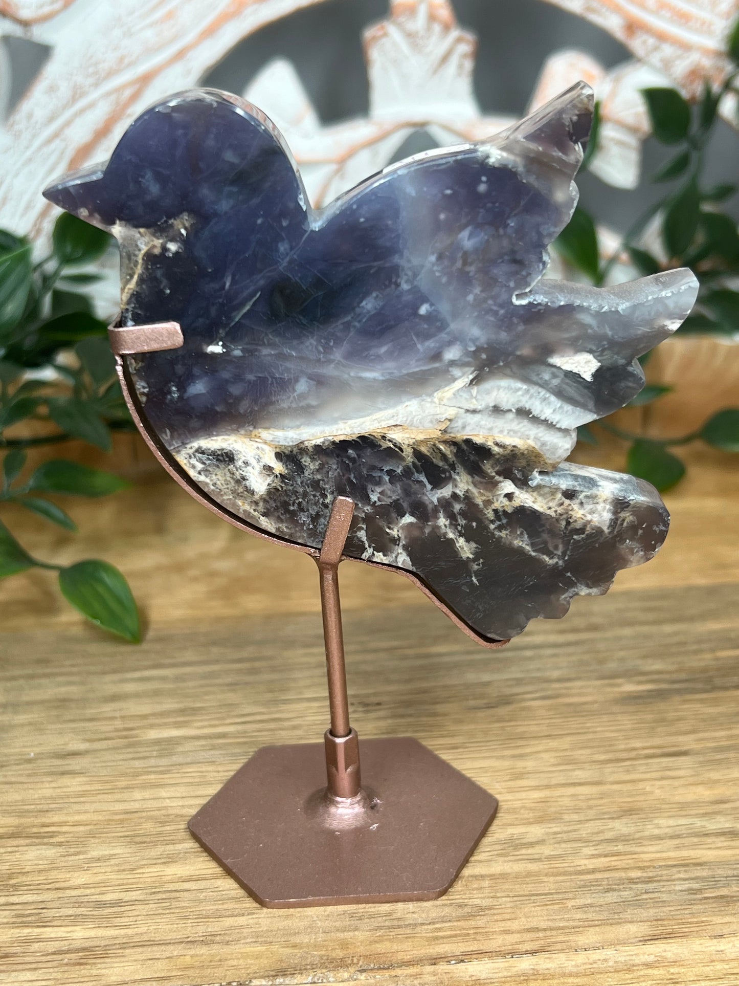 Purple Chalcedony Bird