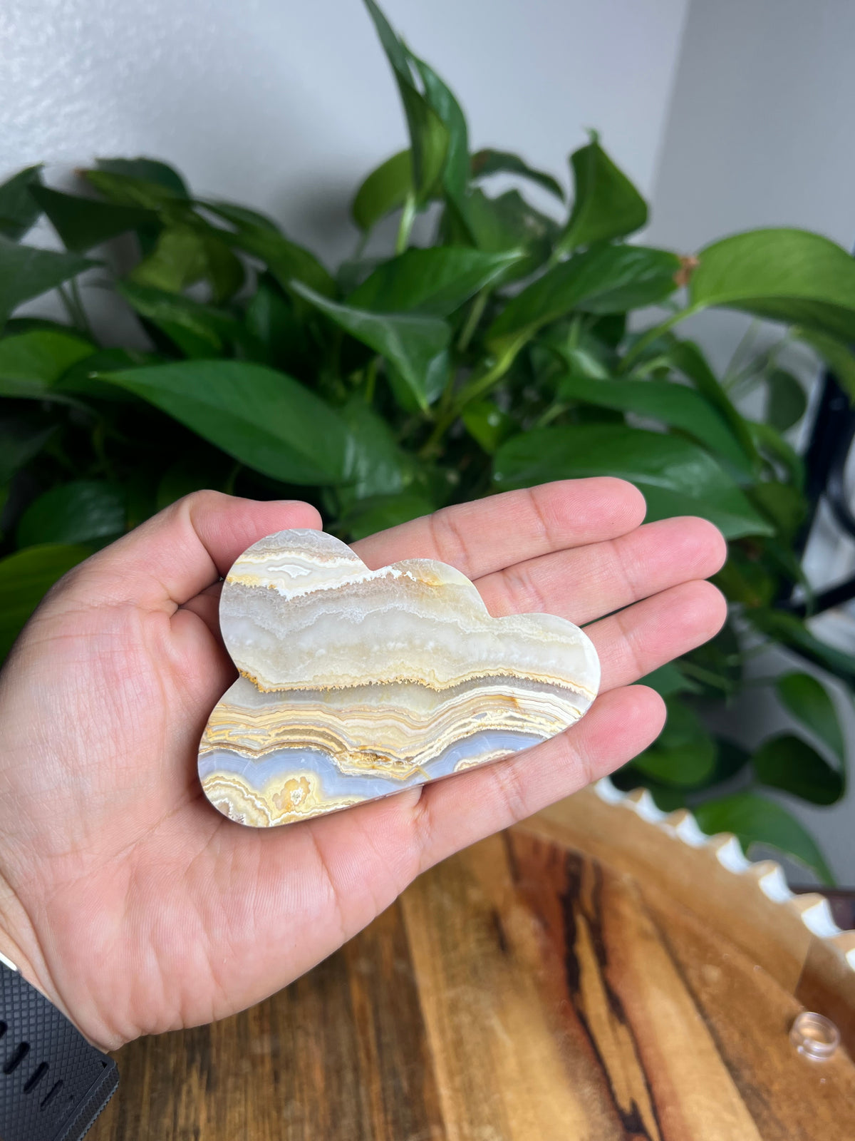 Yellow Crazy Lace Agate Cloud: ED