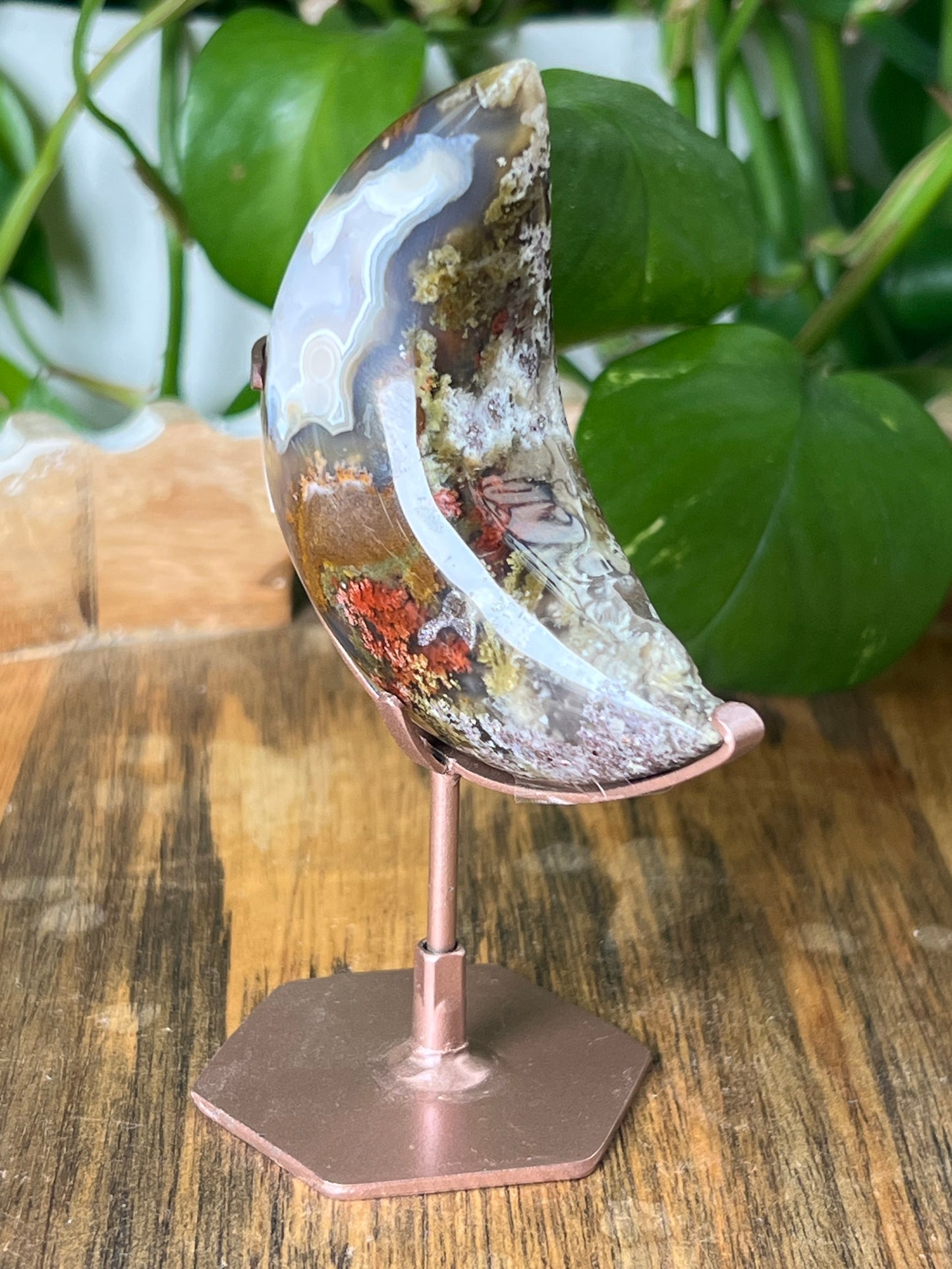 Scenic Moss Agate Moon