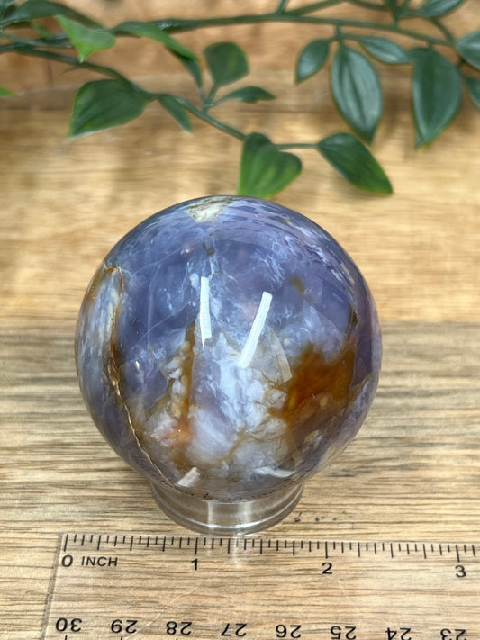 Purple Chalcedony Sphere