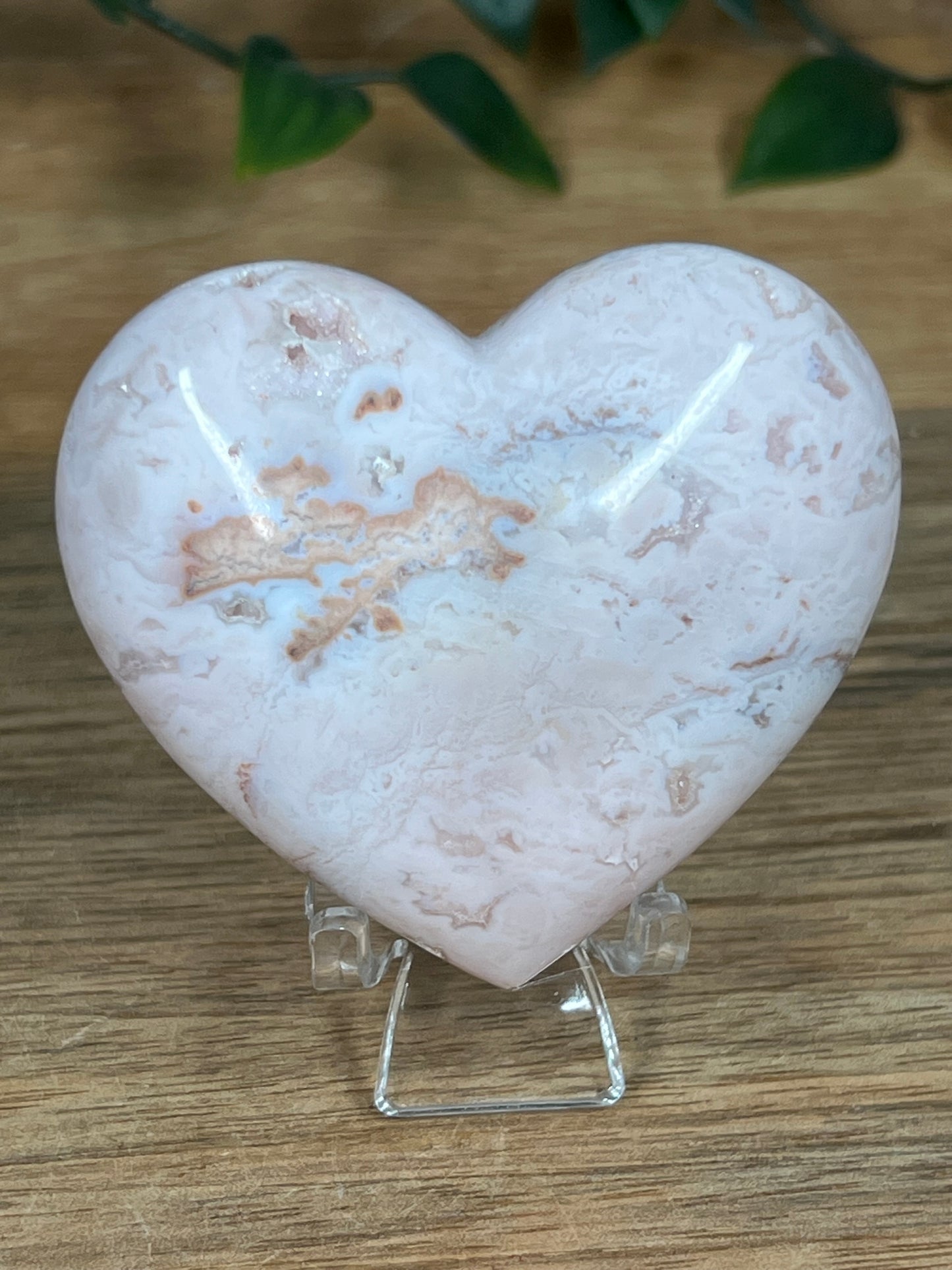 Pink Carnelian Heart