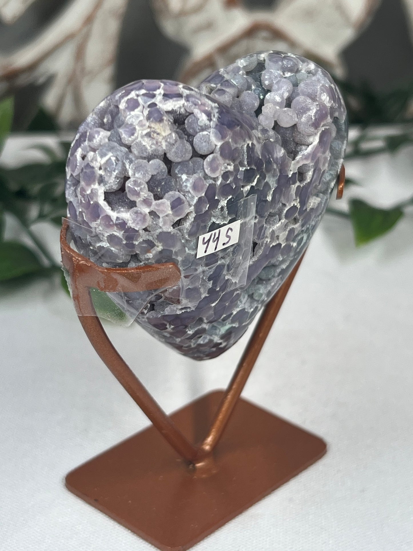 Grape Agate Heart