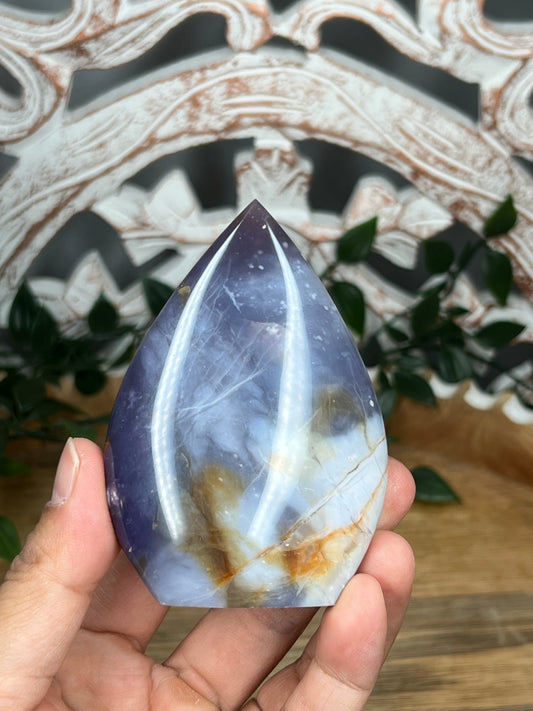 Purple Chalcedony Flame