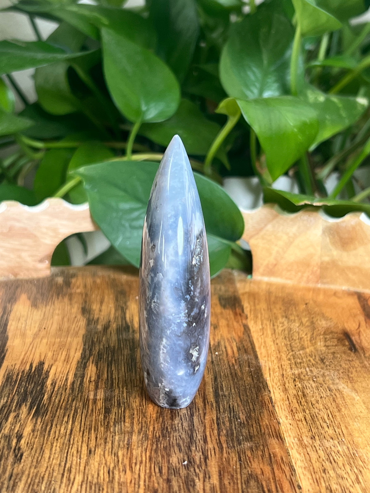 Blue Plume Agate Flame: NE