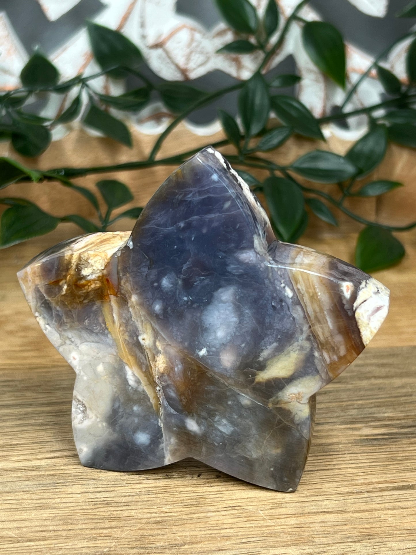 Purple Chalcedony Star