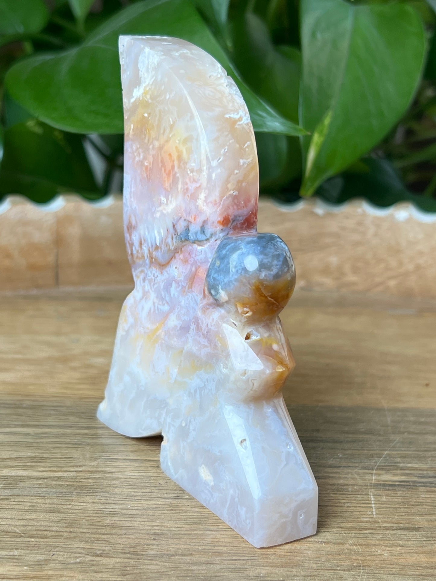 Rainbow Plume Agate Fairy