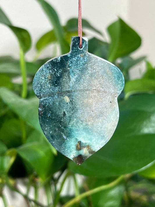Blue Green Jasper Acorn Ornaments