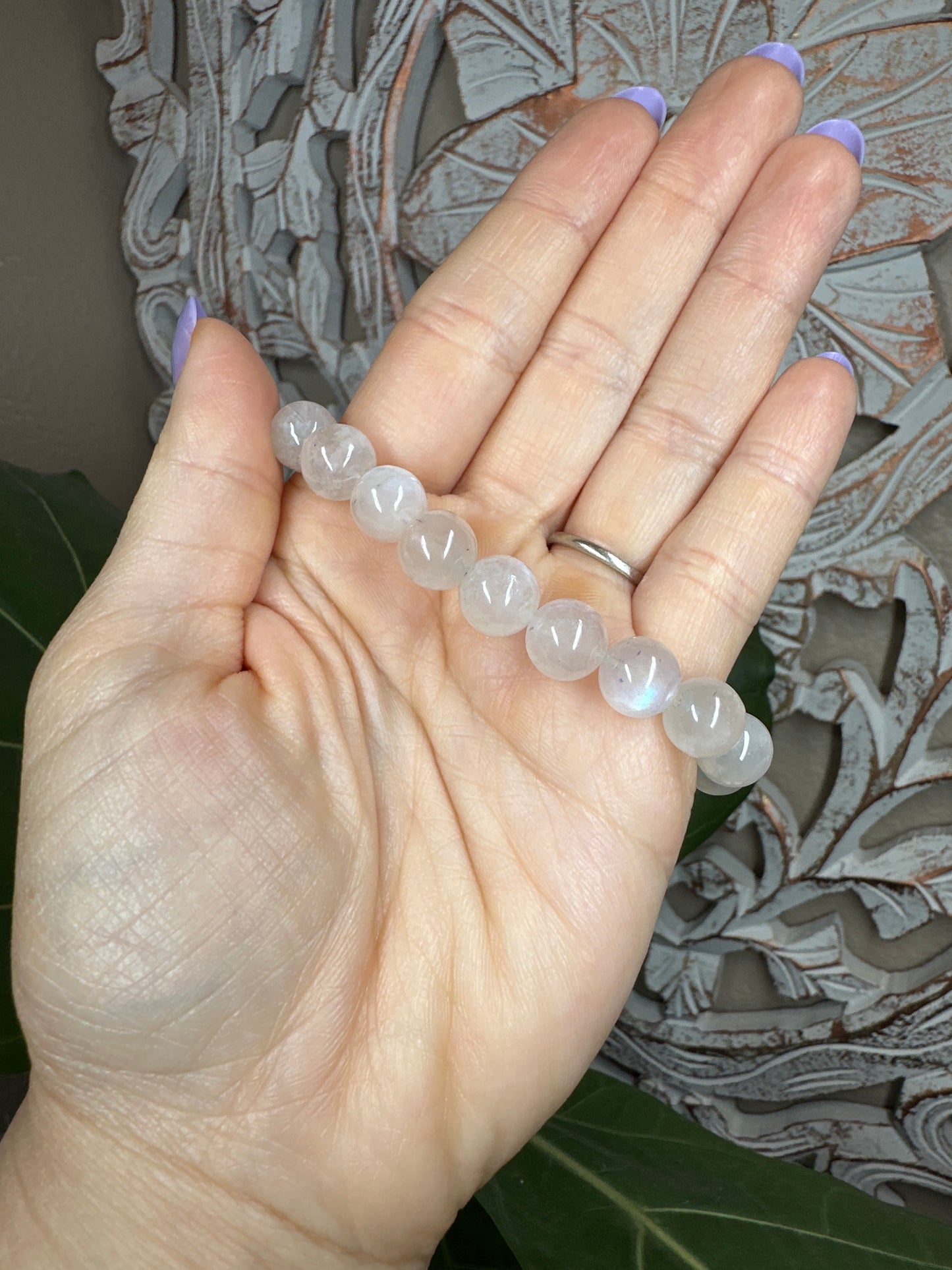 Moonstone Beaded Bracelet (10mm)