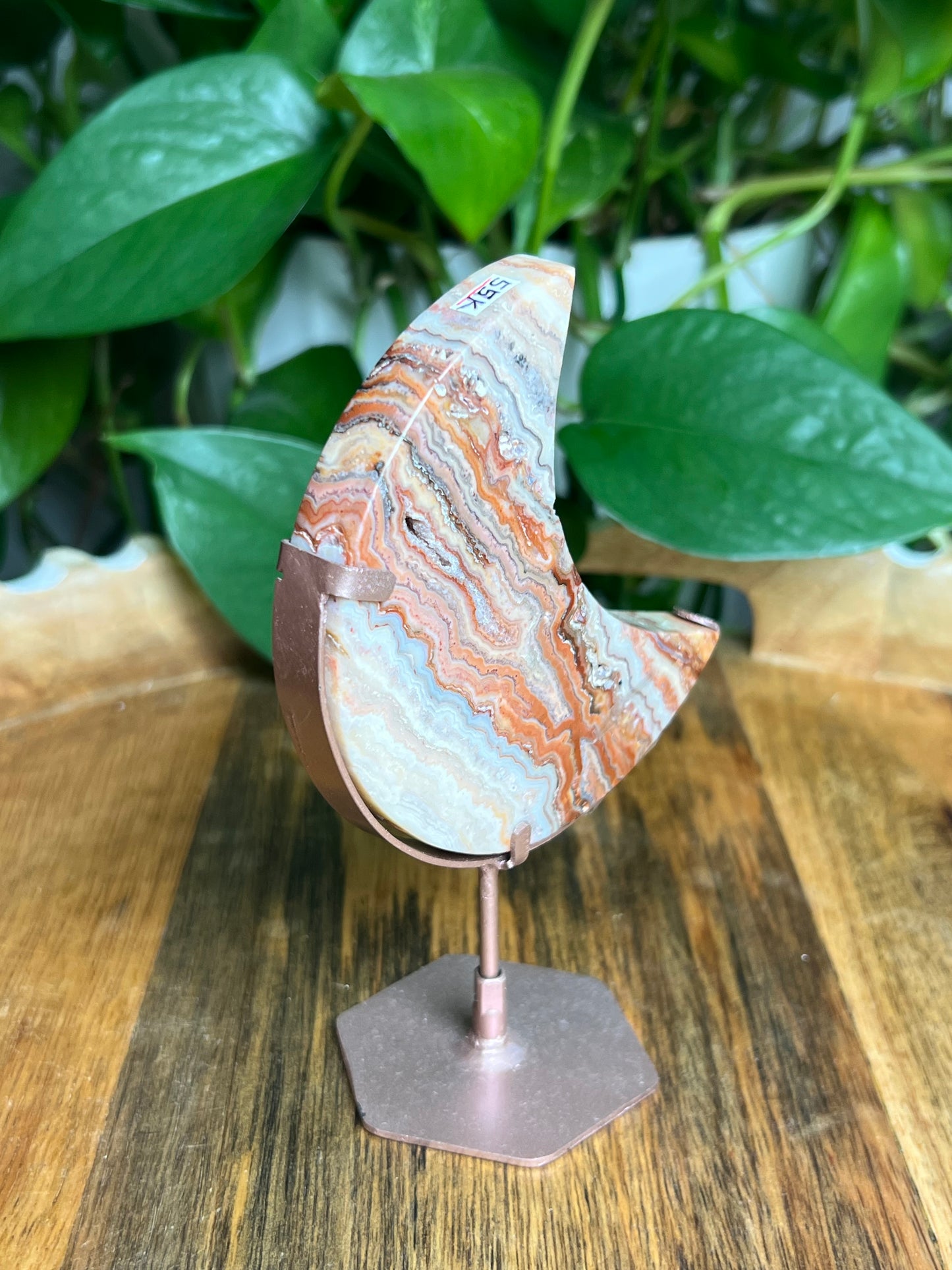 Crazy Lace Agate Moon: K